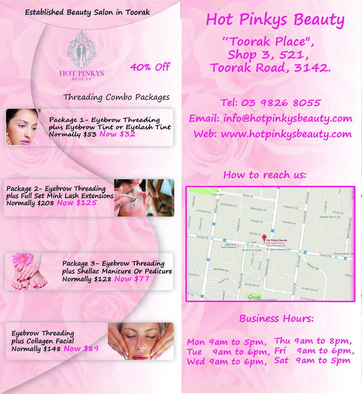 Design de Flyer par Piyali pour Hot Pinkys Beauty | Design #3815495
