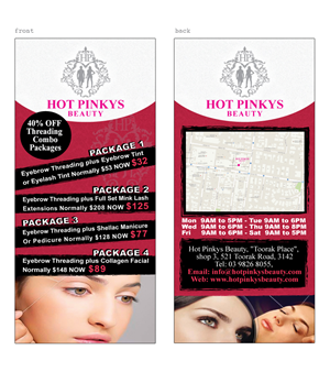 Design de Flyer par Maden pour Hot Pinkys Beauty | Design : #3813082