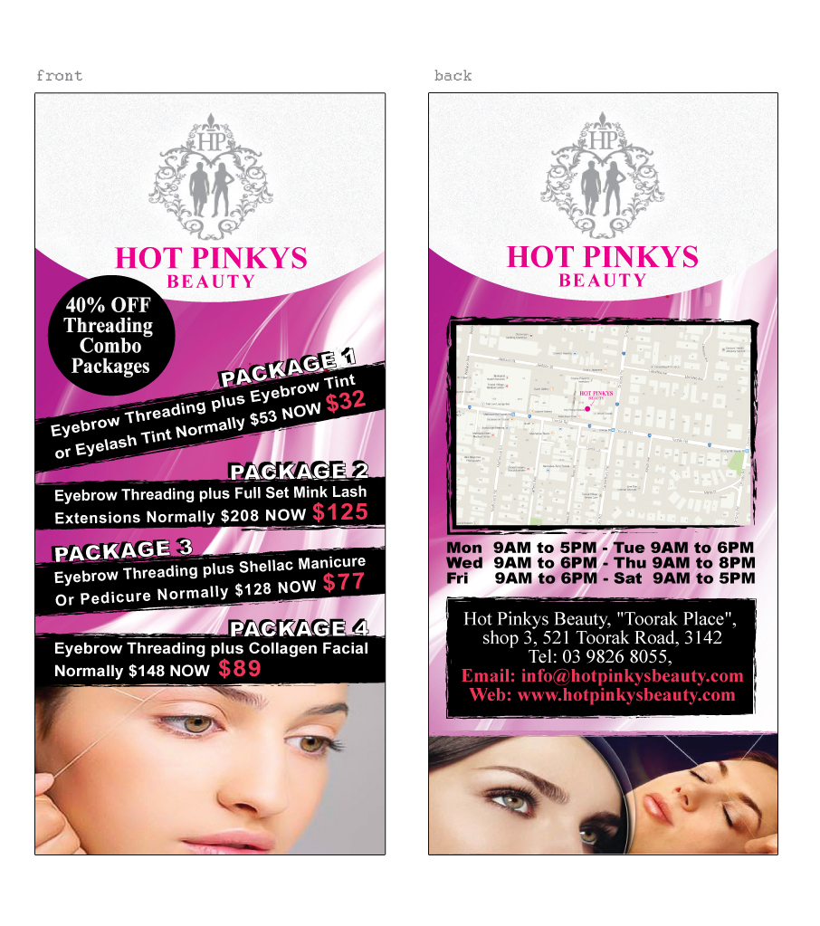 Flyer Design by Maden for Hot Pinkys Beauty | Design #3813159