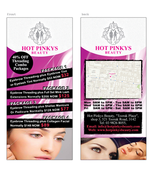 Design de Flyer par Maden pour Hot Pinkys Beauty | Design : #3813159