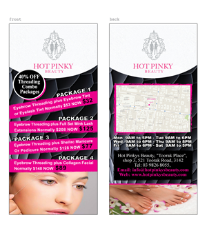 Design de Flyer par Maden pour Hot Pinkys Beauty | Design #3822344