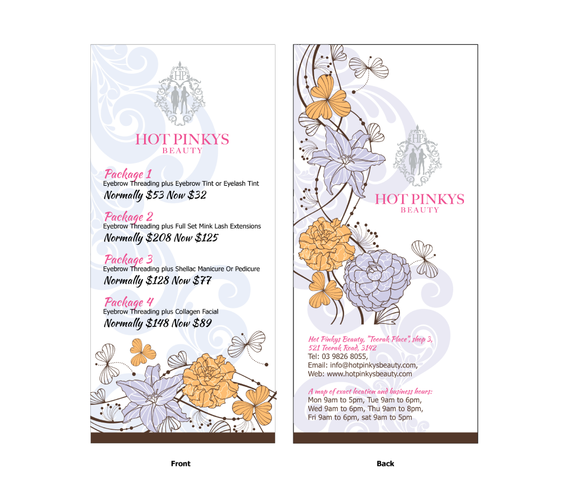 Design de Flyer par indesigner pour Hot Pinkys Beauty | Design #3829712