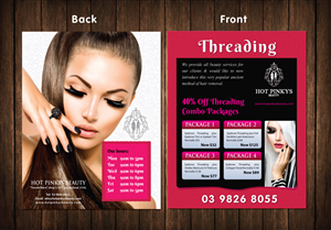 Design de Flyer par meet007 pour Hot Pinkys Beauty | Design : #3811372