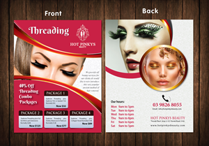 Design de Flyer par meet007 pour Hot Pinkys Beauty | Design : #3816940