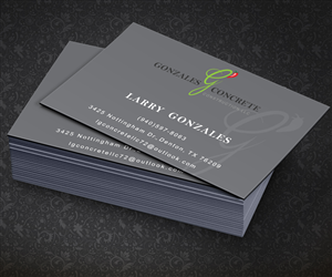 Concrete Construction Business Card design | Business Card Design by AizerDS