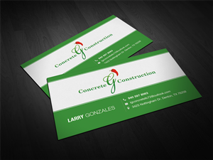 Concrete Construction Business Card design | Business Card Design by FLEXIN