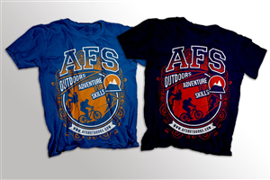 International multi adventure activity provider AFS Outdoors needs a T Shirt design | T-Shirt-Design von PYN-Project