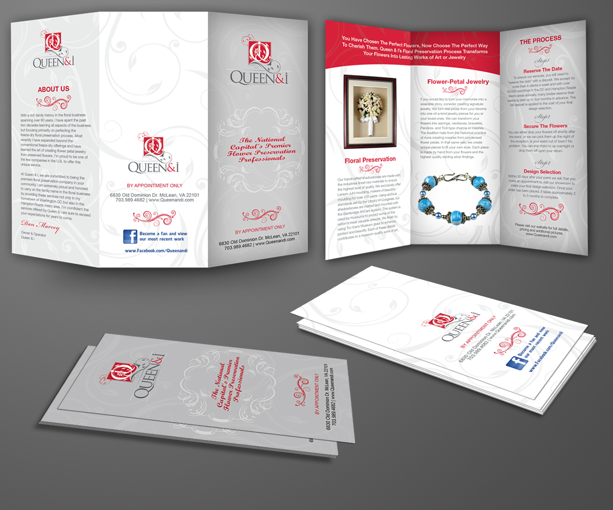 Brochure Design by kousik for Queen and I | Design #3812763
