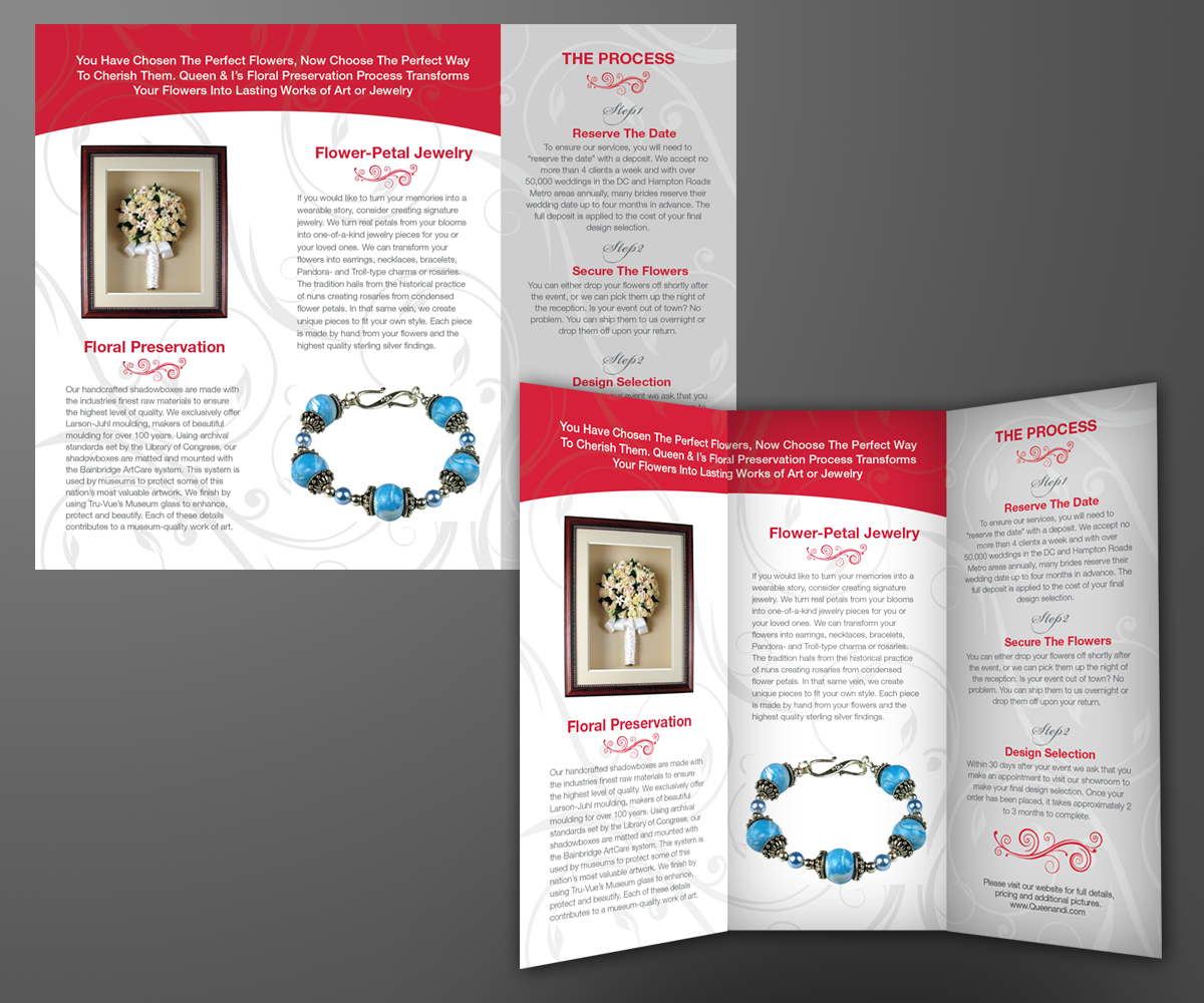 Brochure Design by kousik for Queen and I | Design #3812770