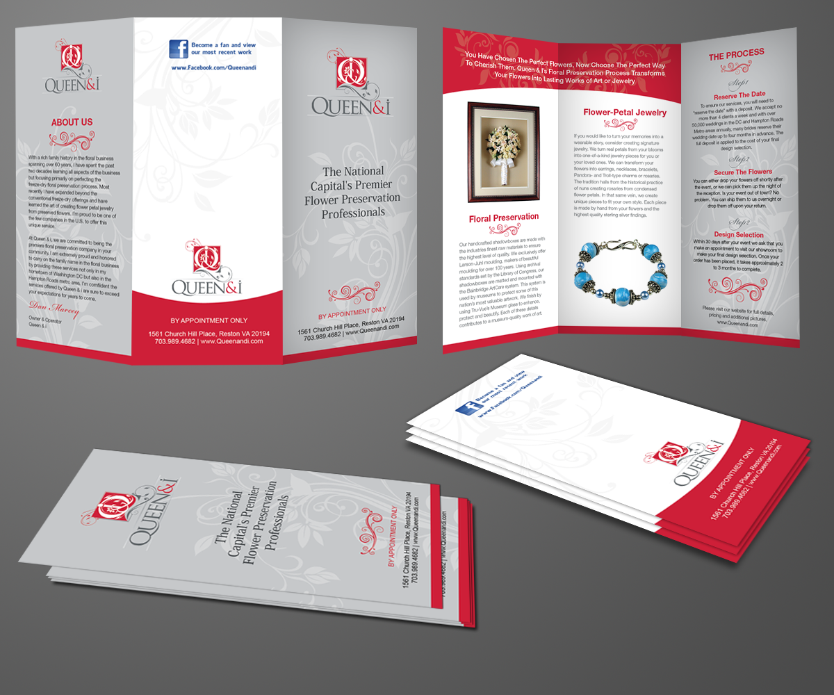 Brochure Design by kousik for Queen and I | Design #3816434