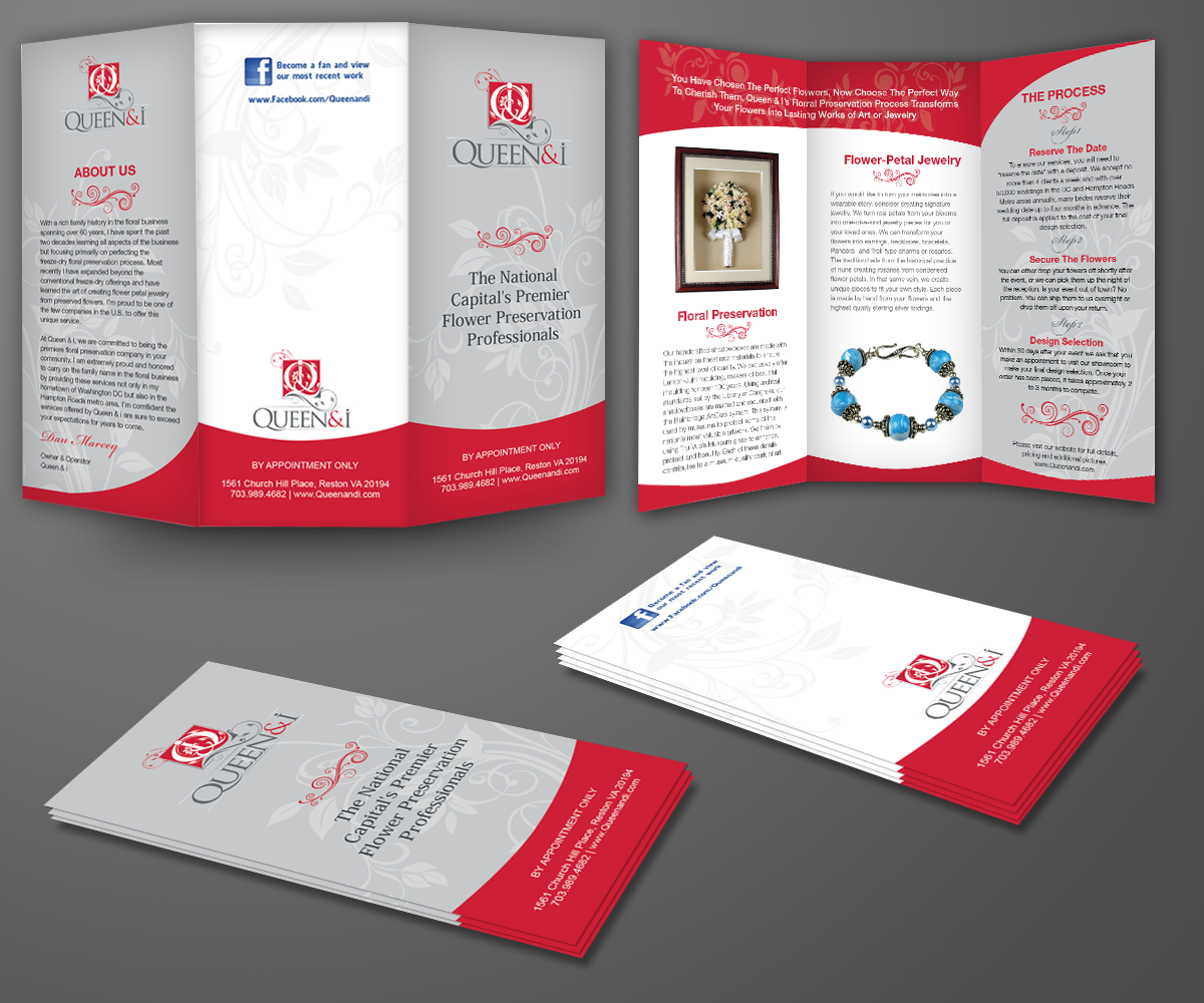 Brochure Design by kousik for Queen and I | Design #3816639