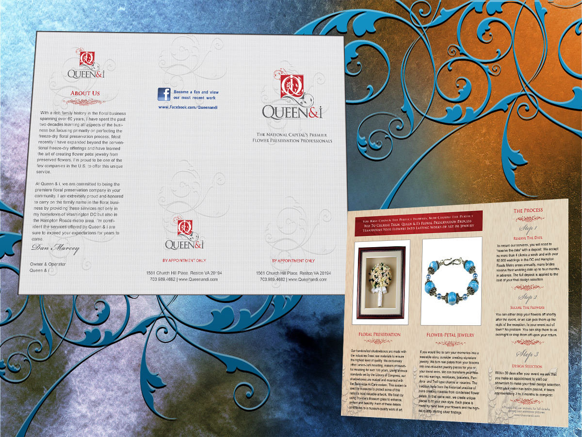 Brochure Design by Prechezy for Queen and I | Design #3812133