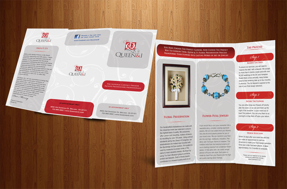 Diseño de Brochure por Tünde Nagy para Queen and I | Diseño #3815569