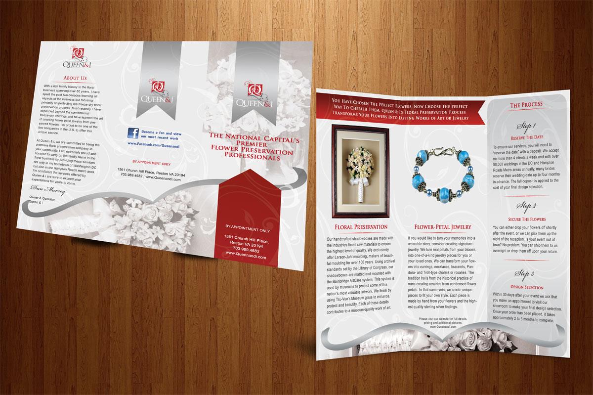 Diseño de Brochure por Tünde Nagy para Queen and I | Diseño: #3819154