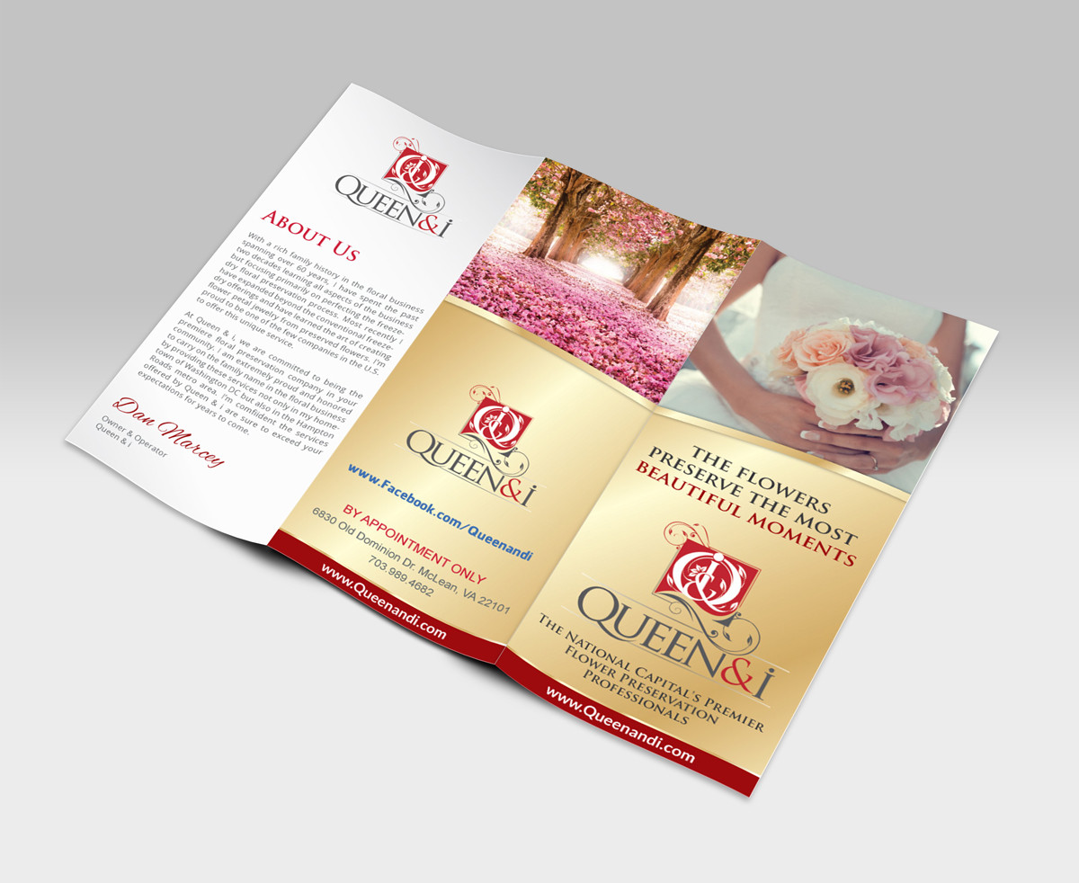 Brochure Design by JCR for Queen and I | Design #3813247