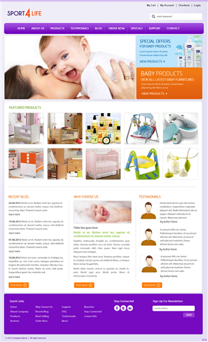 Web Design by pb for Sport 4 Life | Design: #1012287