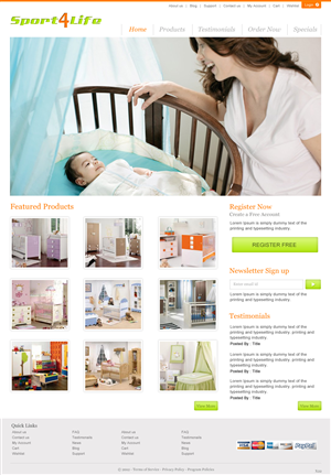Web Design by pb for Sport 4 Life | Design: #1017963