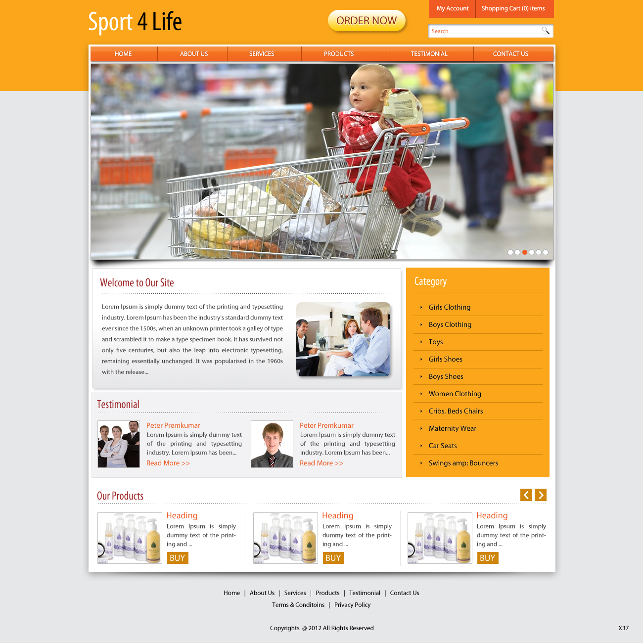 Web Design by pb for Sport 4 Life | Design #1017965