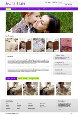 Web Design by pb for Sport 4 Life | Design: #1017966
