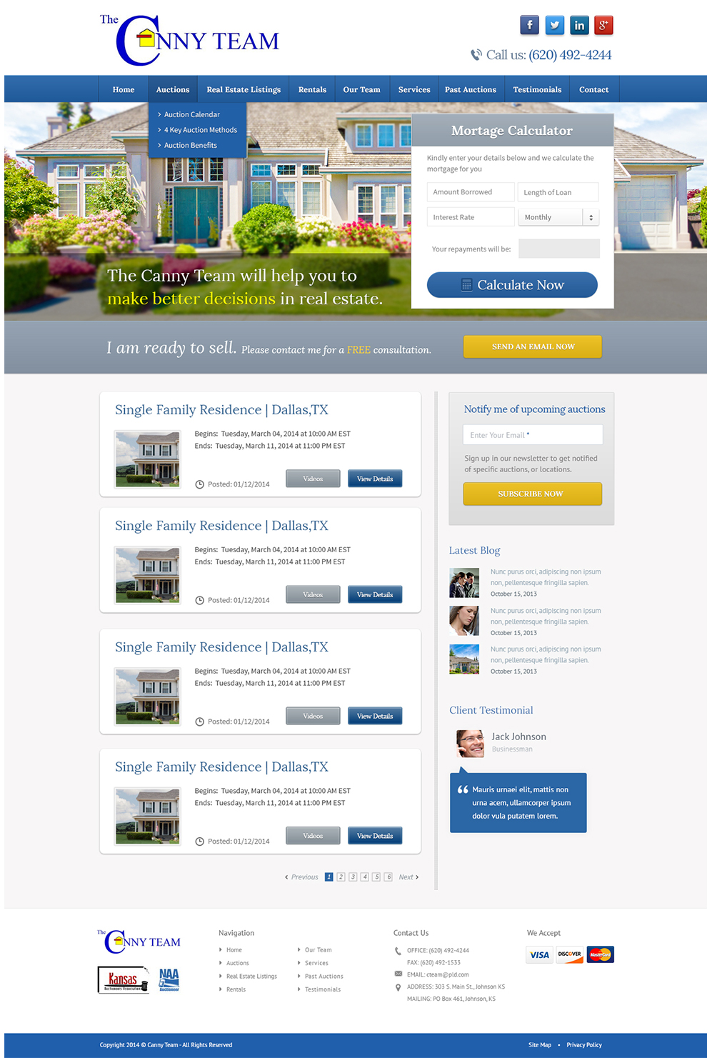 Wordpress Design by Emmanuel for AuctionServices.com, Inc. | Design #3831037