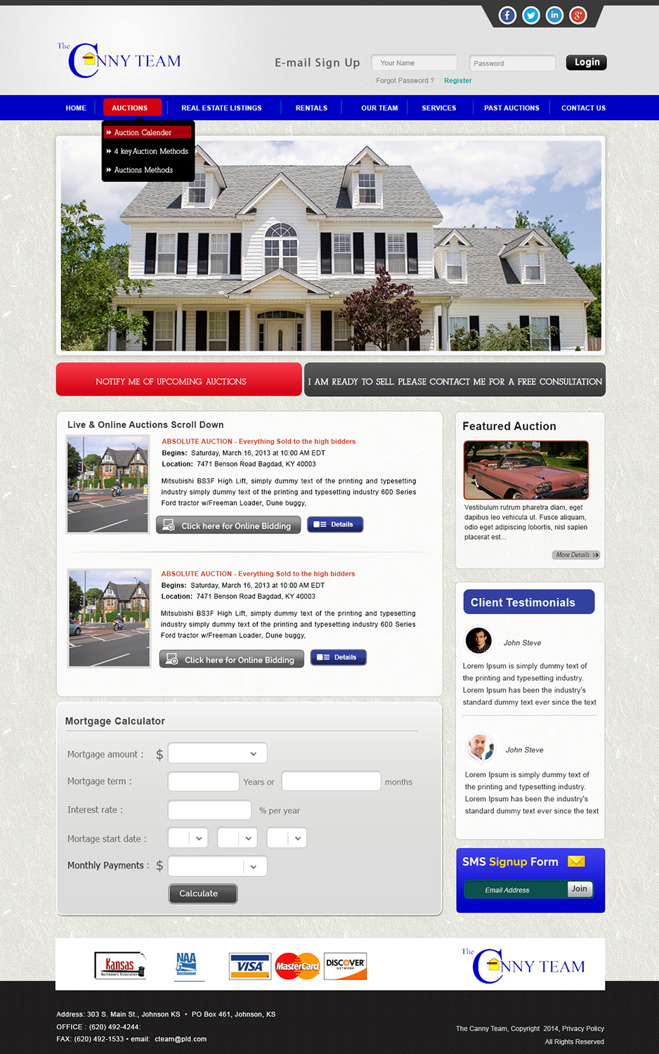Wordpress Design by webxvision for AuctionServices.com, Inc. | Design #3823941