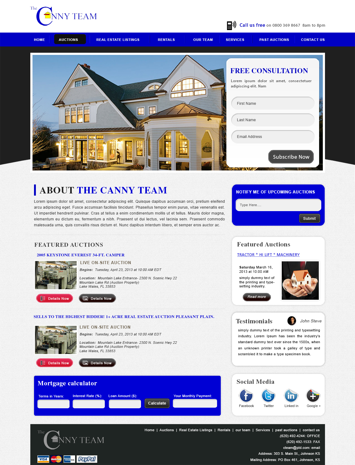 Wordpress Design by webxvision for AuctionServices.com, Inc. | Design #3829264