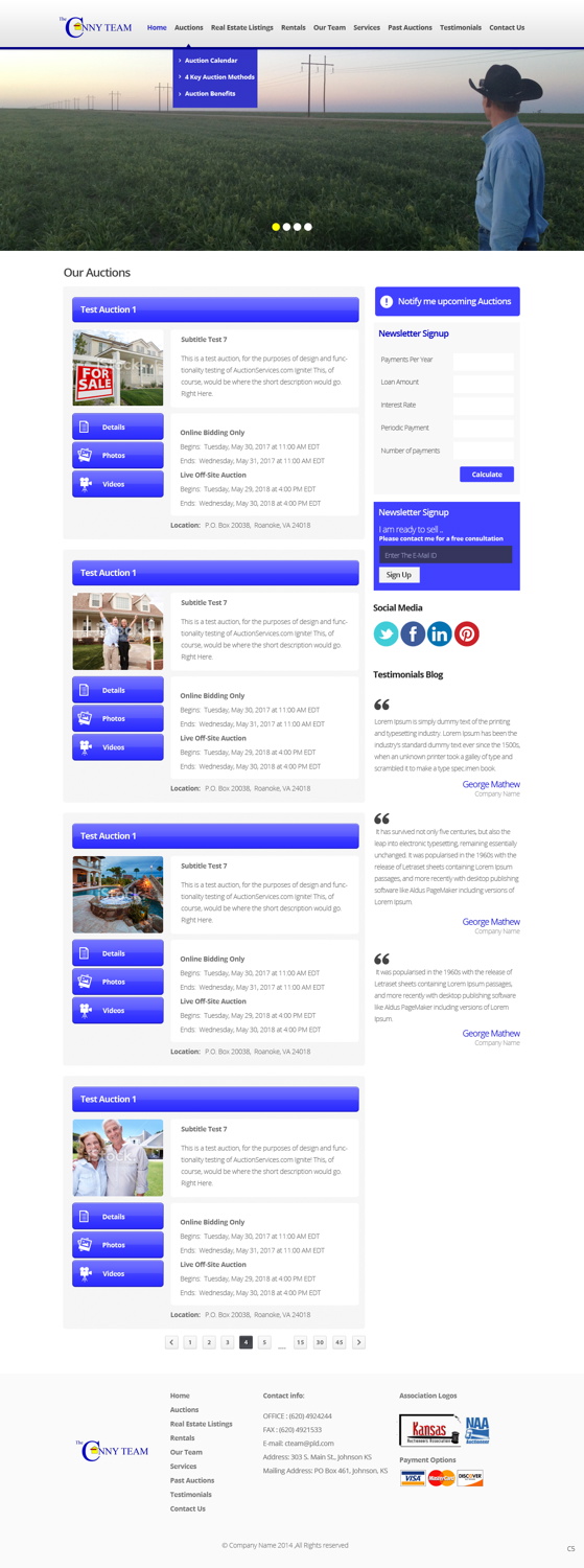 Wordpress Design by pb for AuctionServices.com, Inc. | Design #3825301