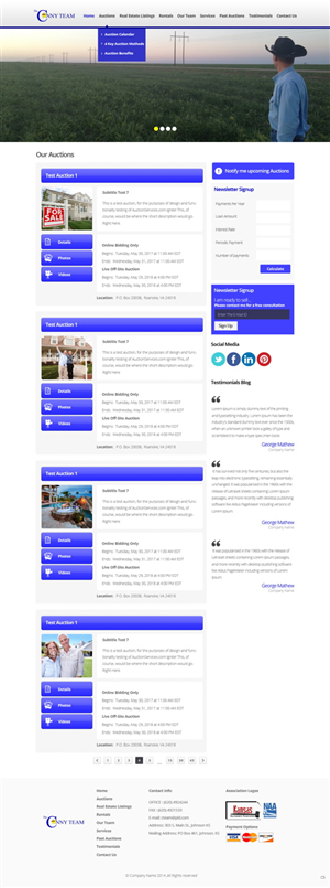 Diseño Wordpress por pb para AuctionServices.com, Inc. | Diseño: #3825301