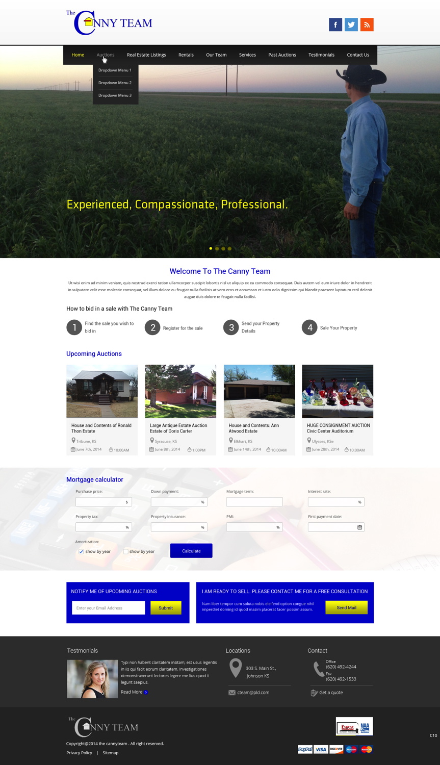 Wordpress Design by pb for AuctionServices.com, Inc. | Design #3825328
