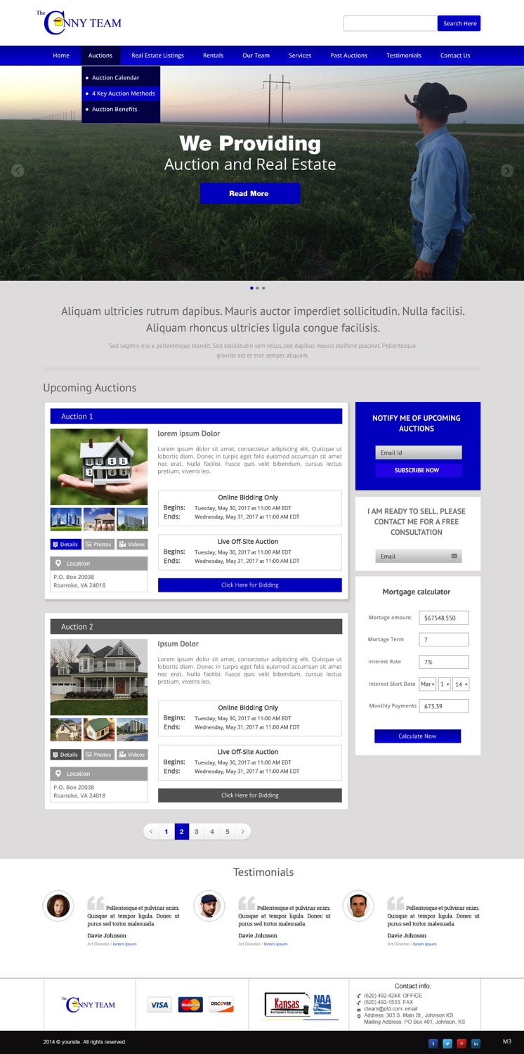 Wordpress Design by pb for AuctionServices.com, Inc. | Design #3825330