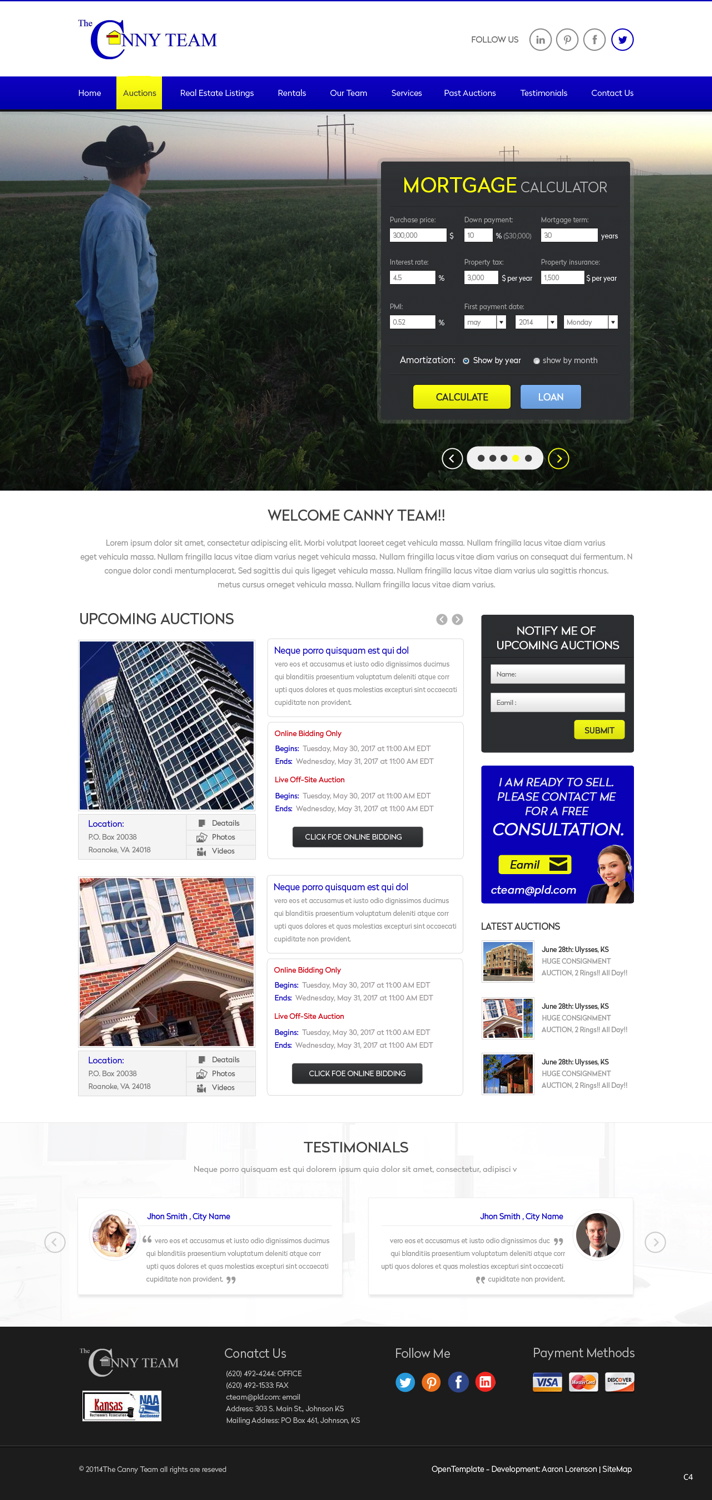 Wordpress Design by pb for AuctionServices.com, Inc. | Design #3825332