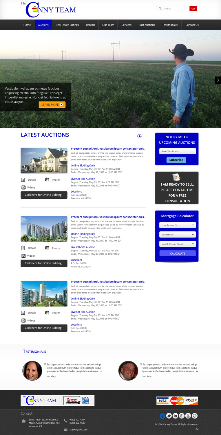 Wordpress Design by pb for AuctionServices.com, Inc. | Design #3843020