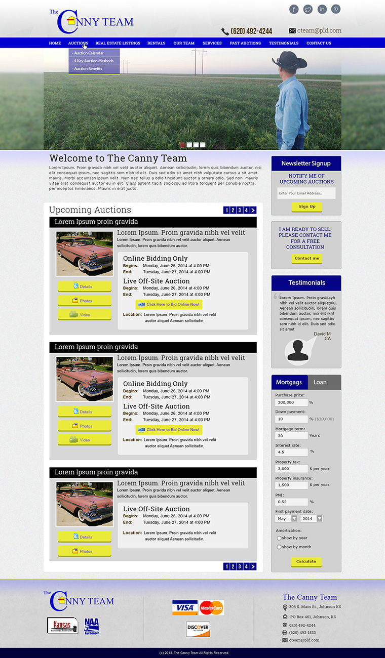 Diseño Wordpress por Tanvir para AuctionServices.com, Inc. | Diseño #3821468