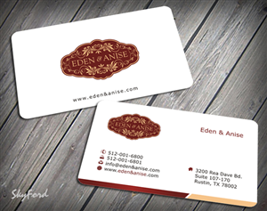 Business Card Design by SKYdesign for eden & anise pty ltd | Design: #1095534