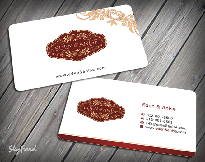 Diseño de Tarjeta de Presentación por SKYdesign para eden & anise pty ltd | Diseño #1095537