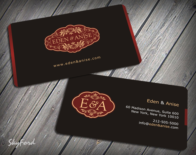 Diseño de Tarjeta de Presentación por SKYdesign para eden & anise pty ltd | Diseño #1095547
