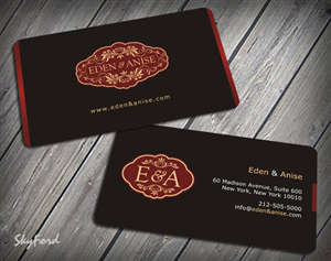 Business Card Design by SKYdesign for eden & anise pty ltd | Design: #1095547