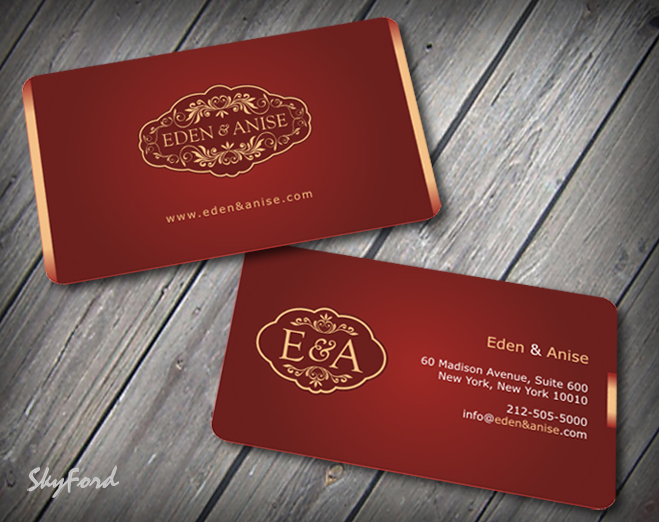 Business Card Design by SKYdesign for eden & anise pty ltd | Design #1098971