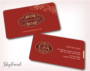 Business Card Design by SKYdesign for eden & anise pty ltd | Design: #1102513