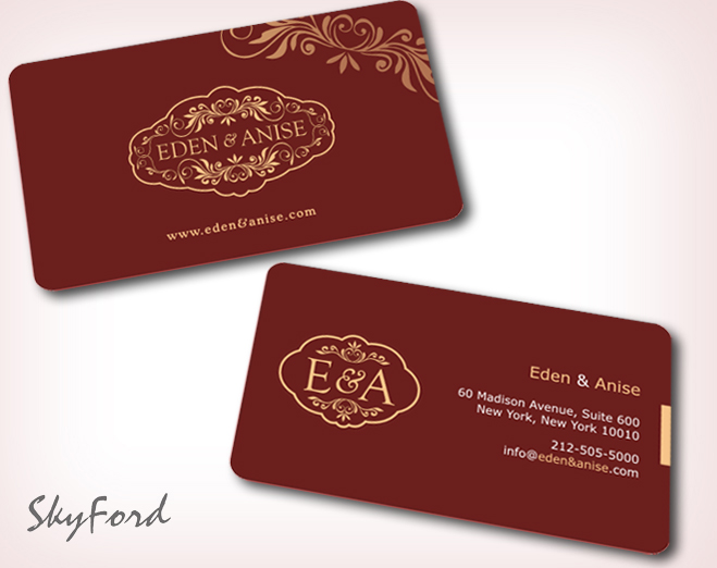 Business Card Design by SKYdesign for eden & anise pty ltd | Design #1102515