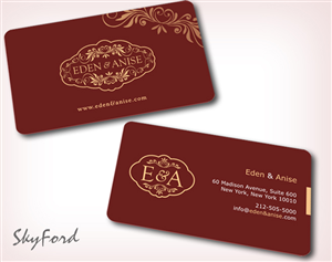 Business Card Design by SKYdesign for eden & anise pty ltd | Design: #1102515