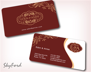 Business Card Design by SKYdesign for eden & anise pty ltd | Design: #1102516