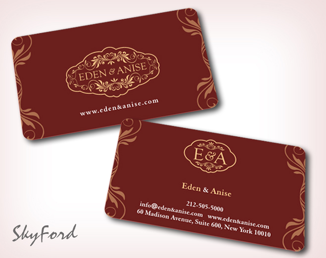Business Card Design by SKYdesign for eden & anise pty ltd | Design #1105424