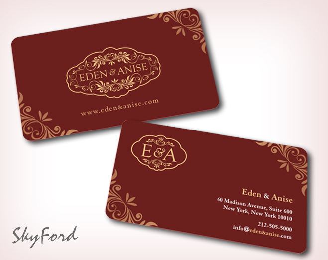 Business Card Design by SKYdesign for eden & anise pty ltd | Design #1105427
