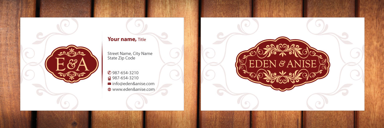 Business Card Design by Sbss for eden & anise pty ltd | Design #1094317