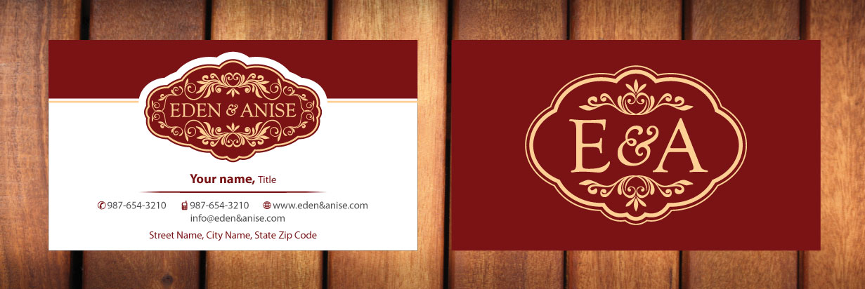 Business Card Design by Sbss for eden & anise pty ltd | Design #1094321