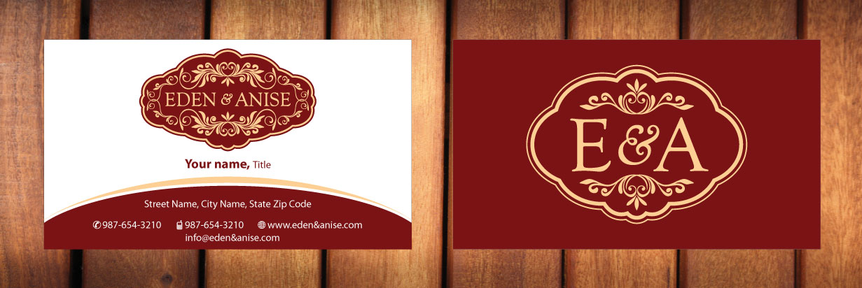 Business Card Design by Sbss for eden & anise pty ltd | Design #1094324