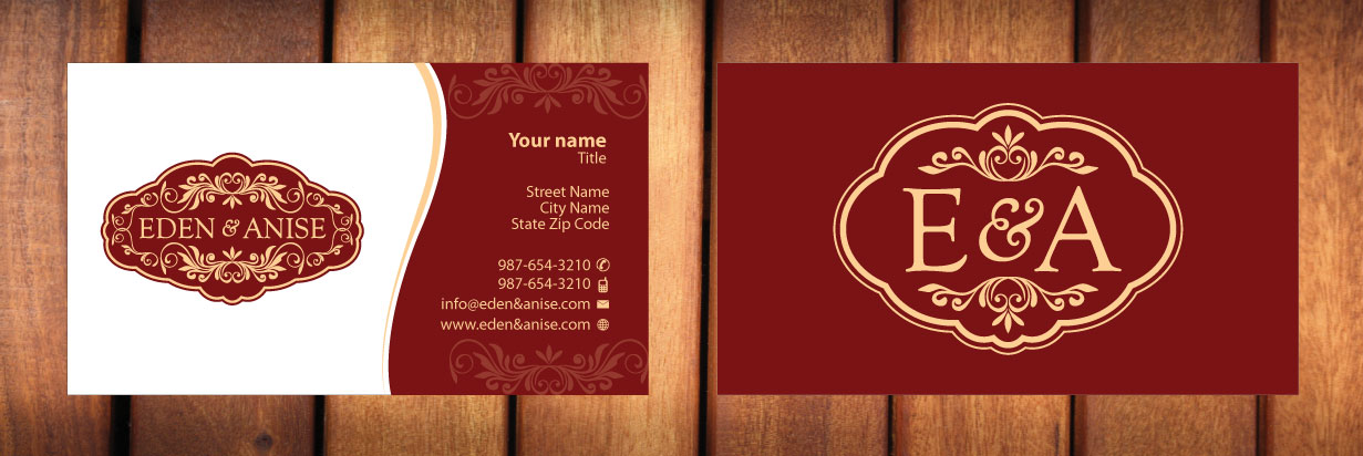 Business Card Design by Sbss for eden & anise pty ltd | Design #1094327