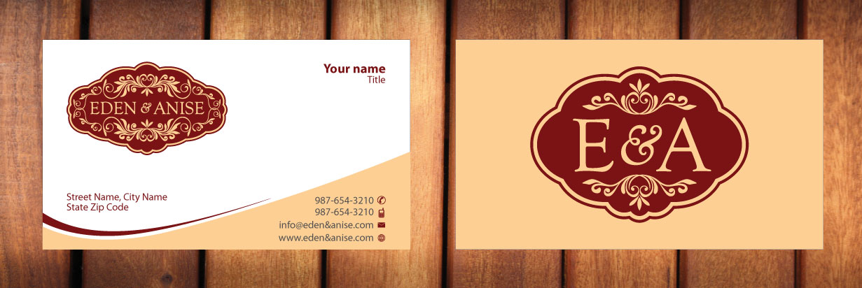 Business Card Design by Sbss for eden & anise pty ltd | Design #1094331