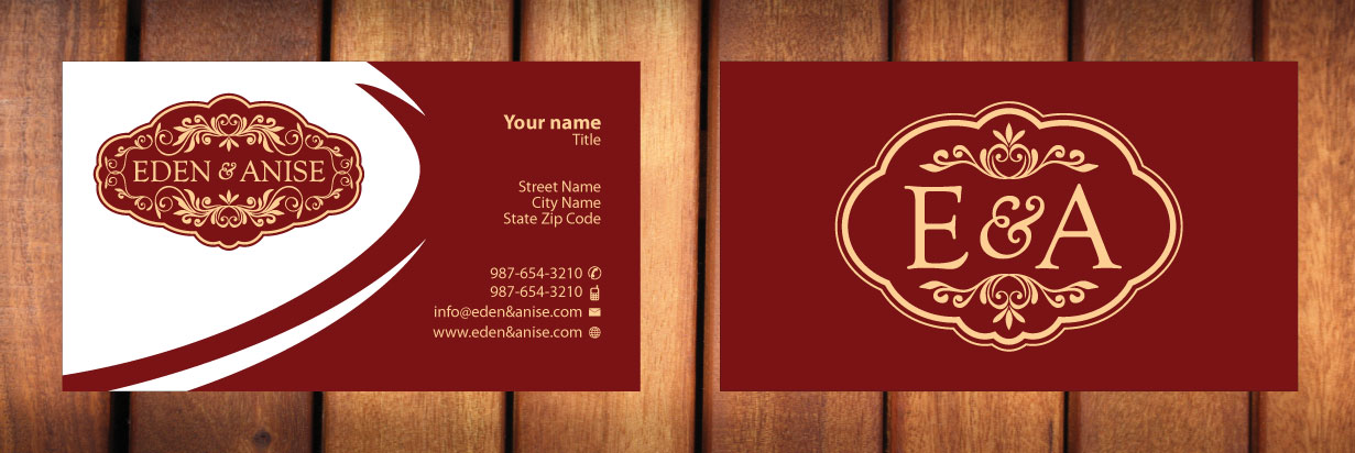 Business Card Design by Sbss for eden & anise pty ltd | Design #1094332